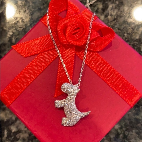 Jewelry - Sterling silver Dog Necklace 16” to 18” chain